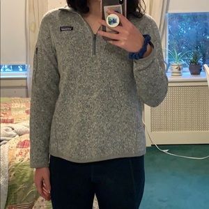 quarter zip patagonia fleece sweatshirt